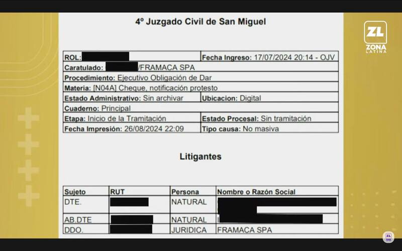 Francisco Kaminski y su millonaria deuda.