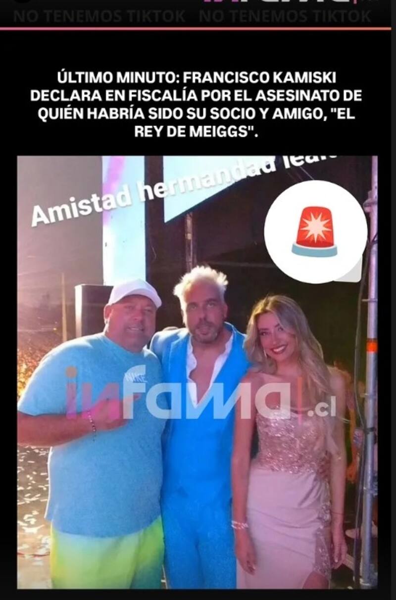 Las fotos del animador junto al Rey de Meiggs.