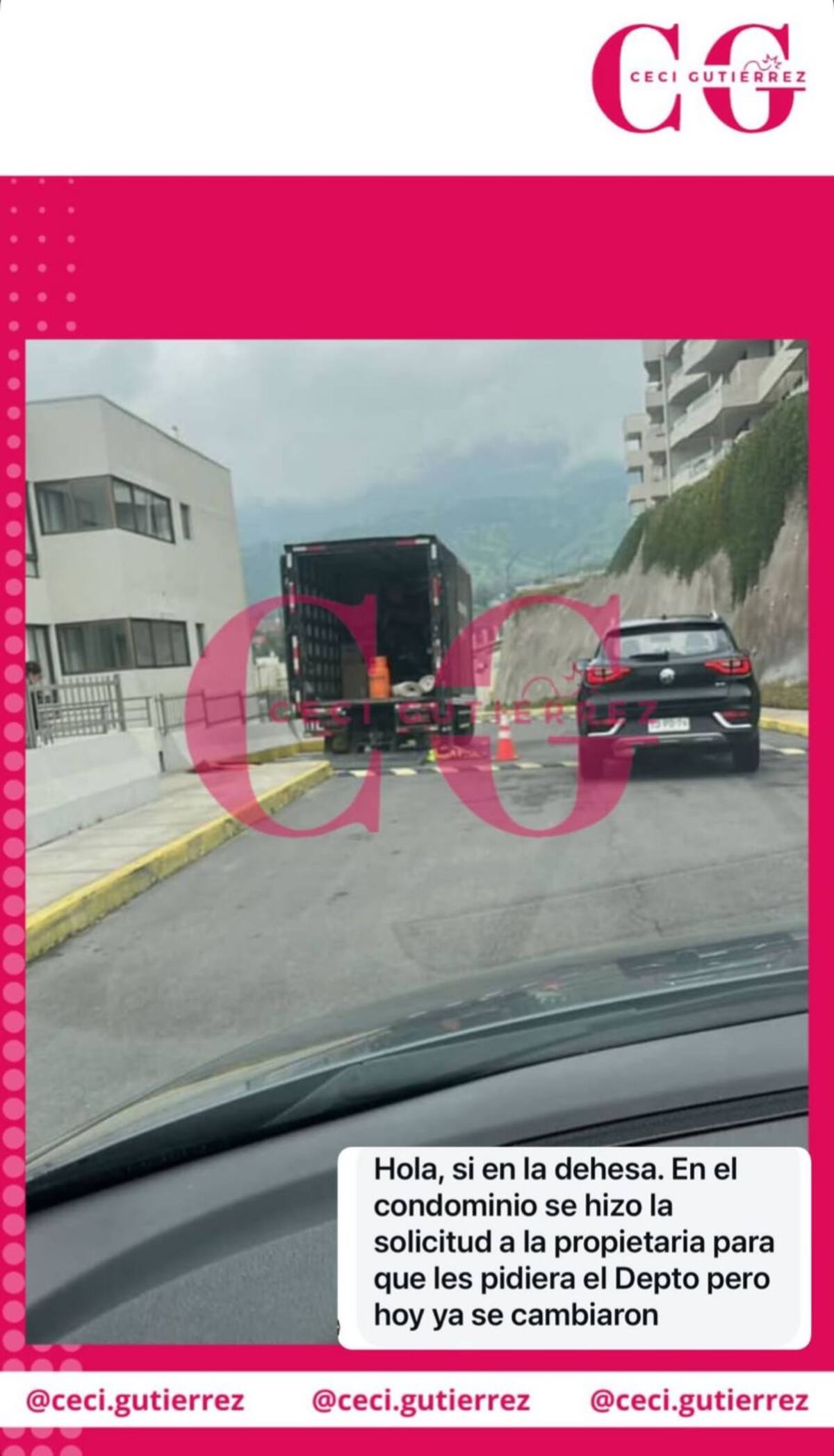 Las imágenes compartidas por Cecilia Gutiérrez.