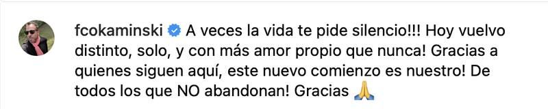 El animador reapareció en redes.