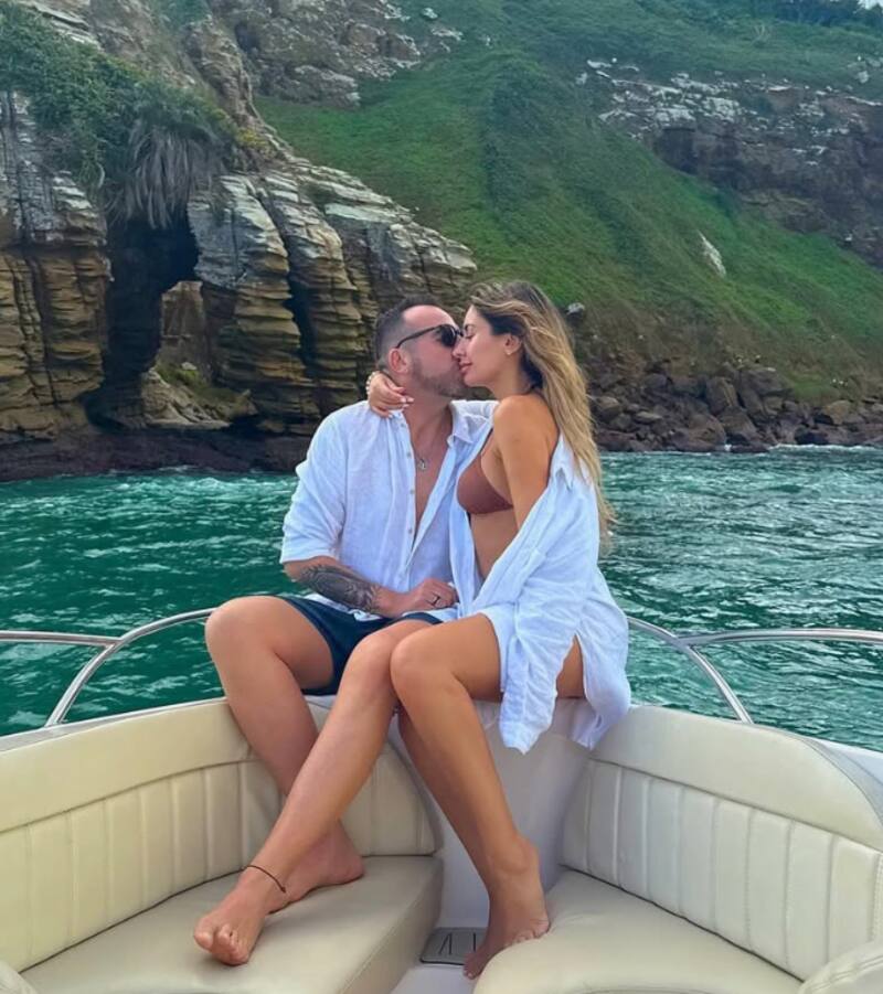 La pareja disfruta de su relación.