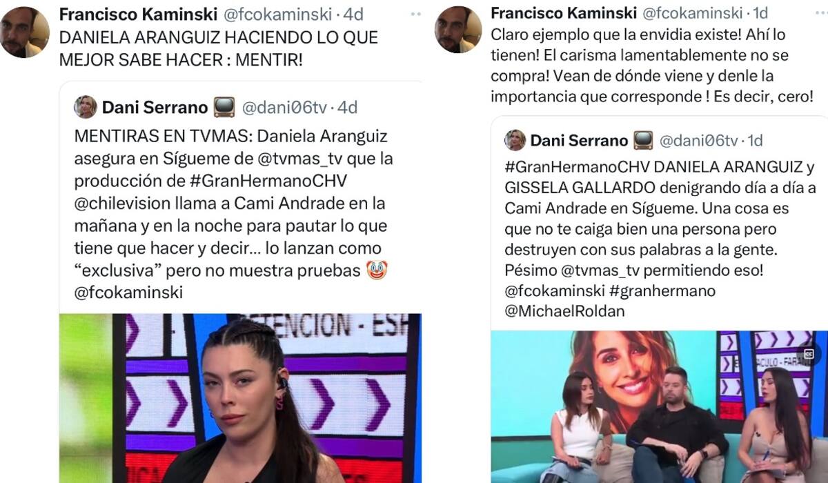 Comentarios de Francisco Kamisnki en X. Créditos: X