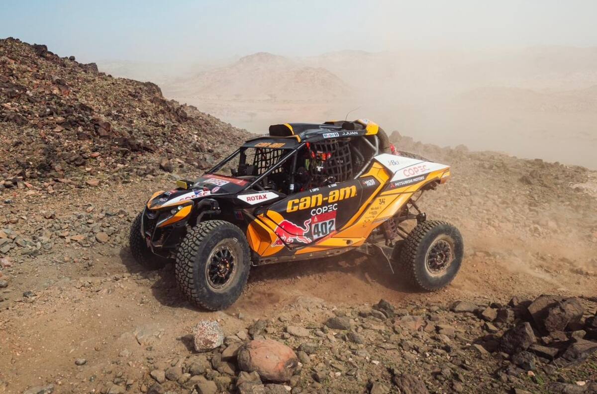 Pese a romper llantas: Chaleco López y un meritorio cuarto lugar en el Rally Dakar