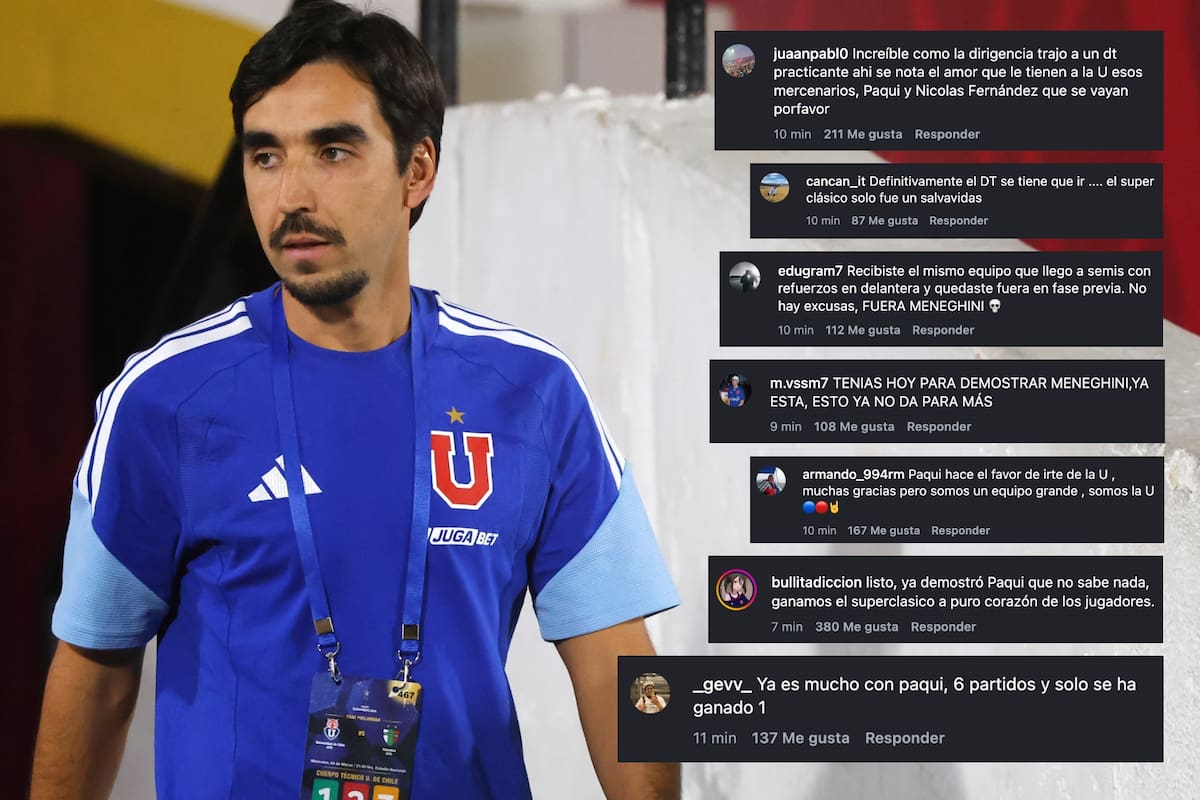 Piden la salida del DT en la U. Foto: Agencia Aton.