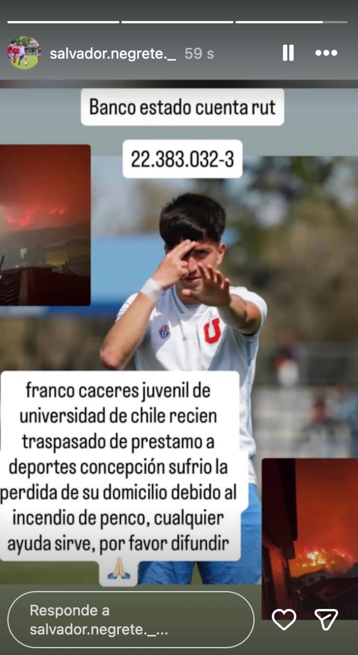 La historia que subió Salvador Negrete.