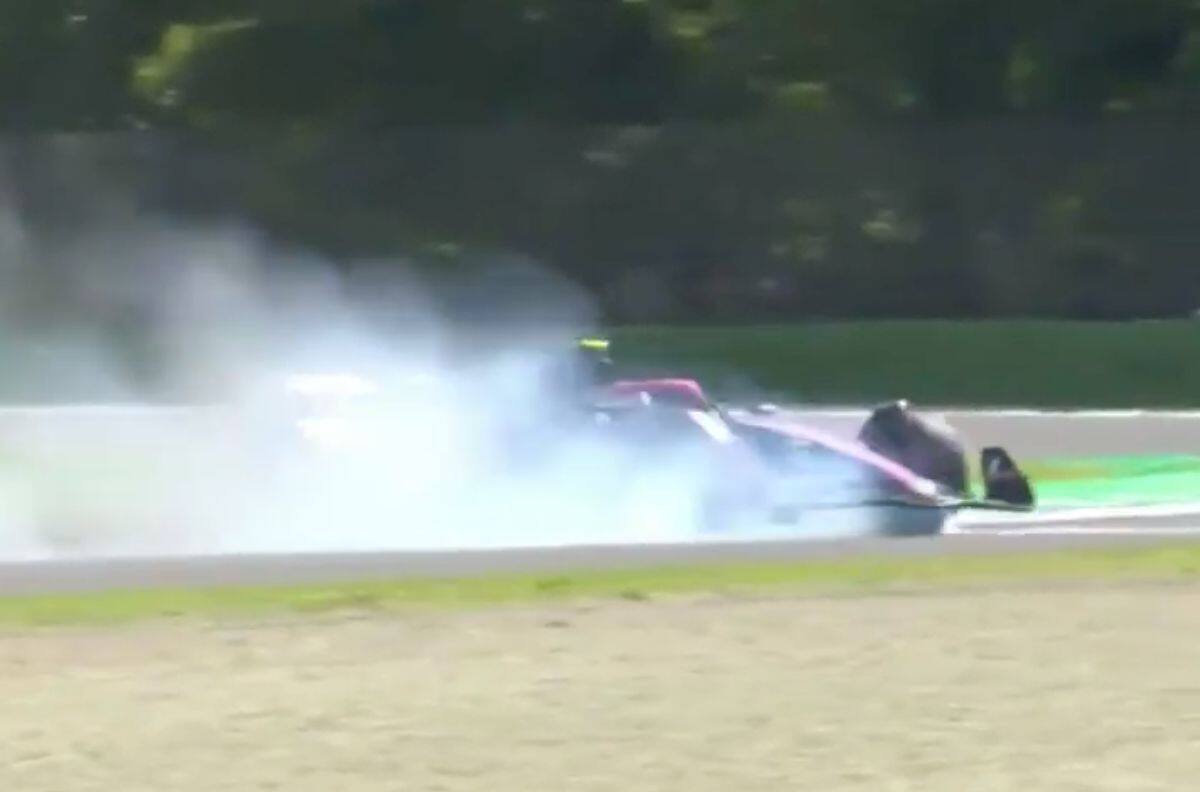 Amargo reestreno: Franco Colapinto se estrelló en la clasificación del GP de Emilia-Romaña en F1