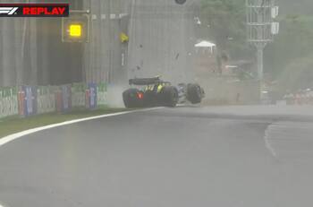 VIDEO | El brutal choque que sacó a Franco Colapinto del Gran Premio de Brasil