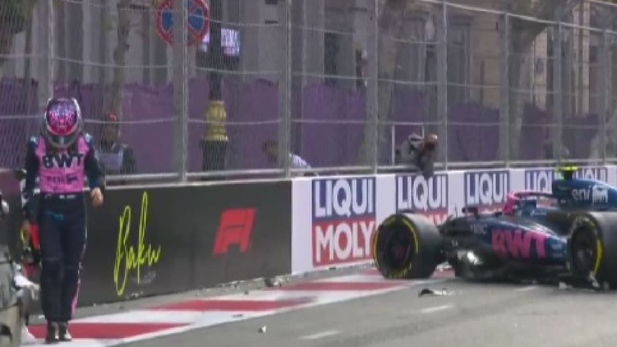 Franco Colapinto volvió a chocar en la F1 y quedó fuera de la qualy del GP de Azerbaiyán