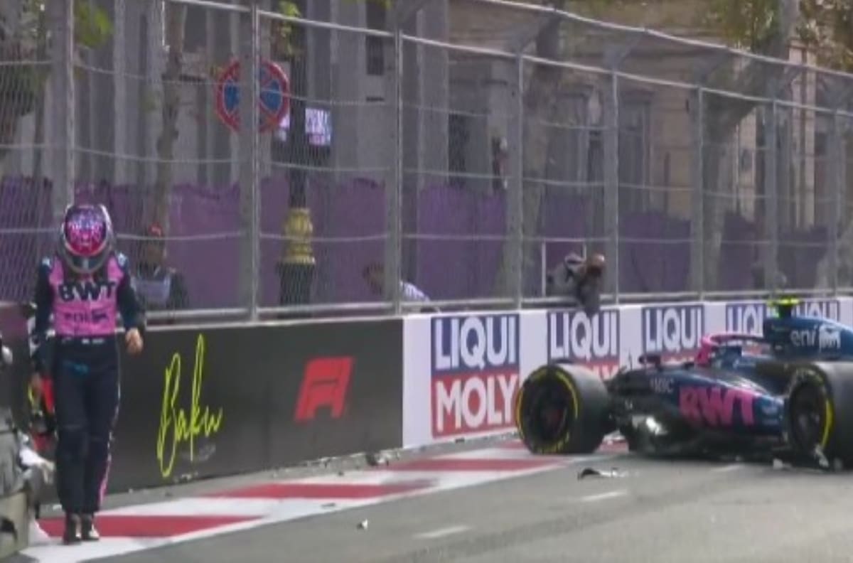 Franco Colapinto volvió a chocar en la F1 y quedó fuera de la qualy del GP de Azerbaiyán