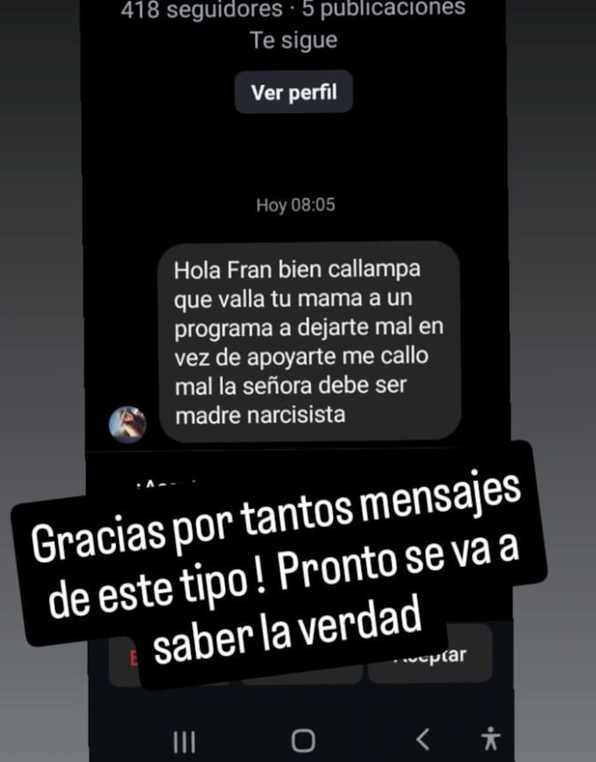 Historia de Francoise Perrot. Créditos: Instagram