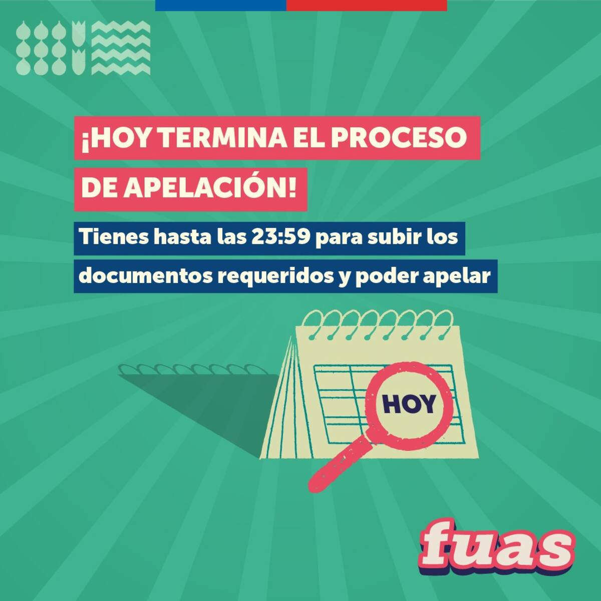 Último día para apelar a los beneficios.