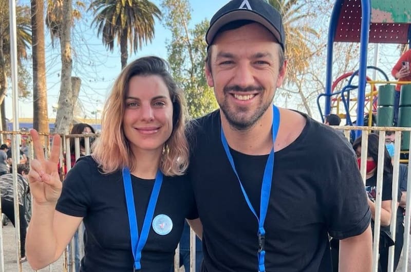 publicó esta foto con Tomás Vodanovic. Créditos: Instagram