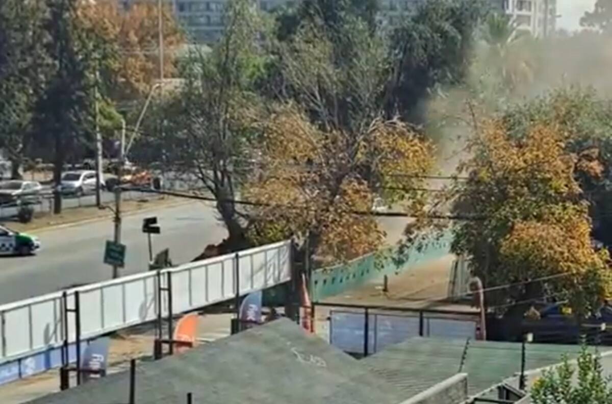 VIDEO | Reportan grave fuga de gas en cercanías de Plaza Egaña