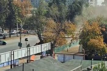 VIDEO | Reportan grave fuga de gas en cercanías de Plaza Egaña