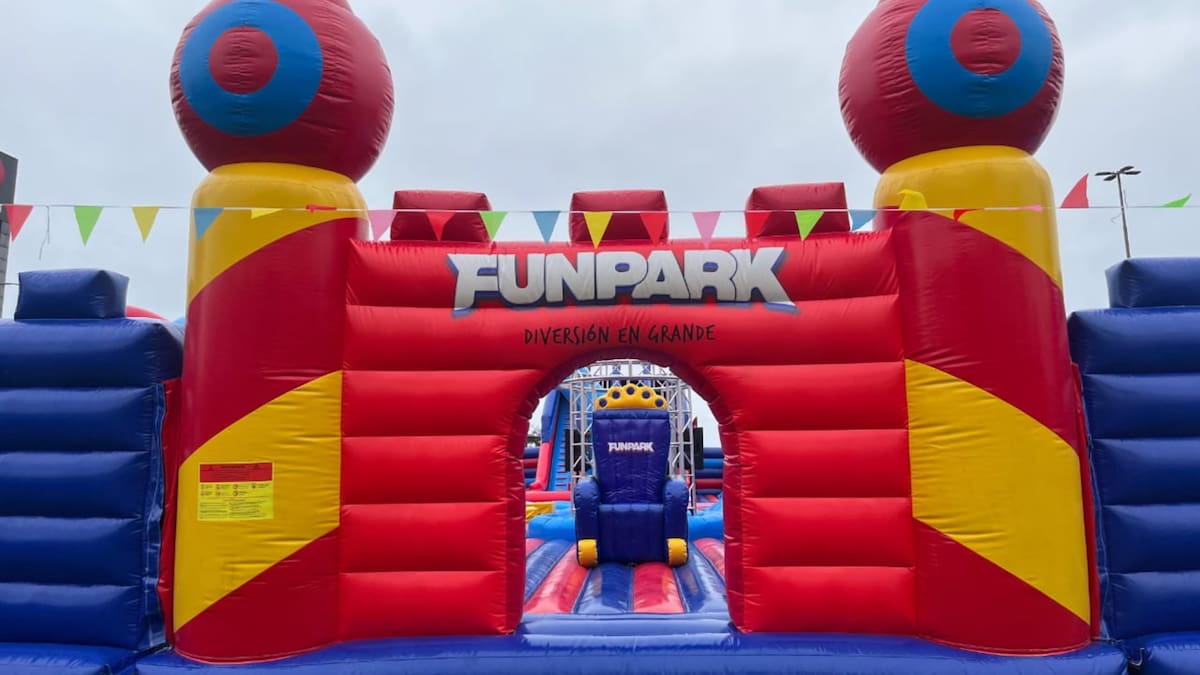 Funpark: El megaparque de 8.000 m² que ofrece cientos de juegos inflables para las vacaciones de invierno 2026