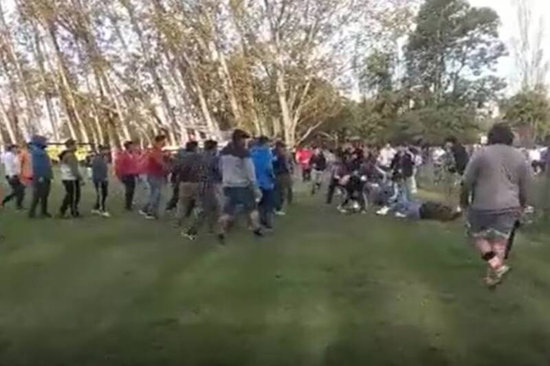 Imágenes de archivo con incidentes a balazos producidos en septiembre de 2022.