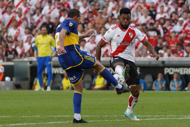 River Plate y Boca Junior en el Superclásico 2024.