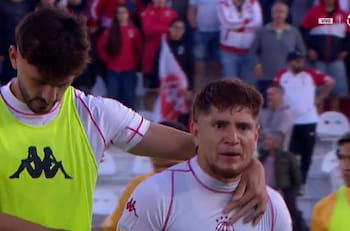 VIDEO | Enfurecido: al Colo Gil se le salió la cadena en derrota de Huracán y lo tuvieron que calmar