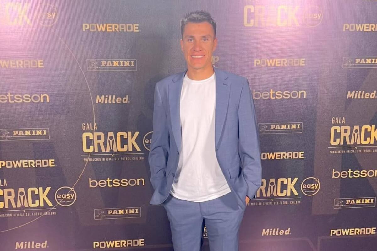 Cristian Insaurralde en la Gala Crack 2023.
