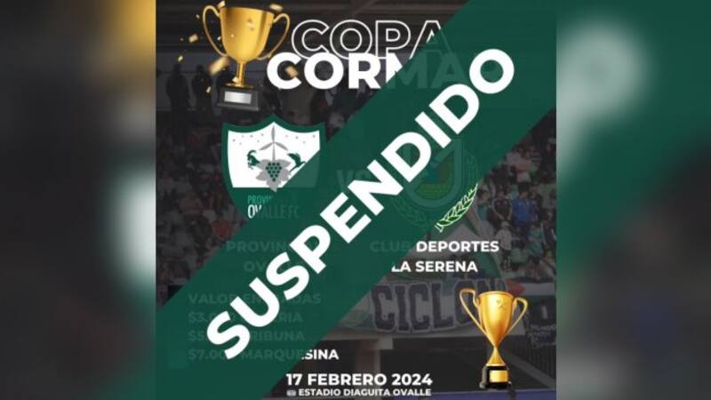 Provincial Ovalle ante Deportes La Serena fue suspendido.
