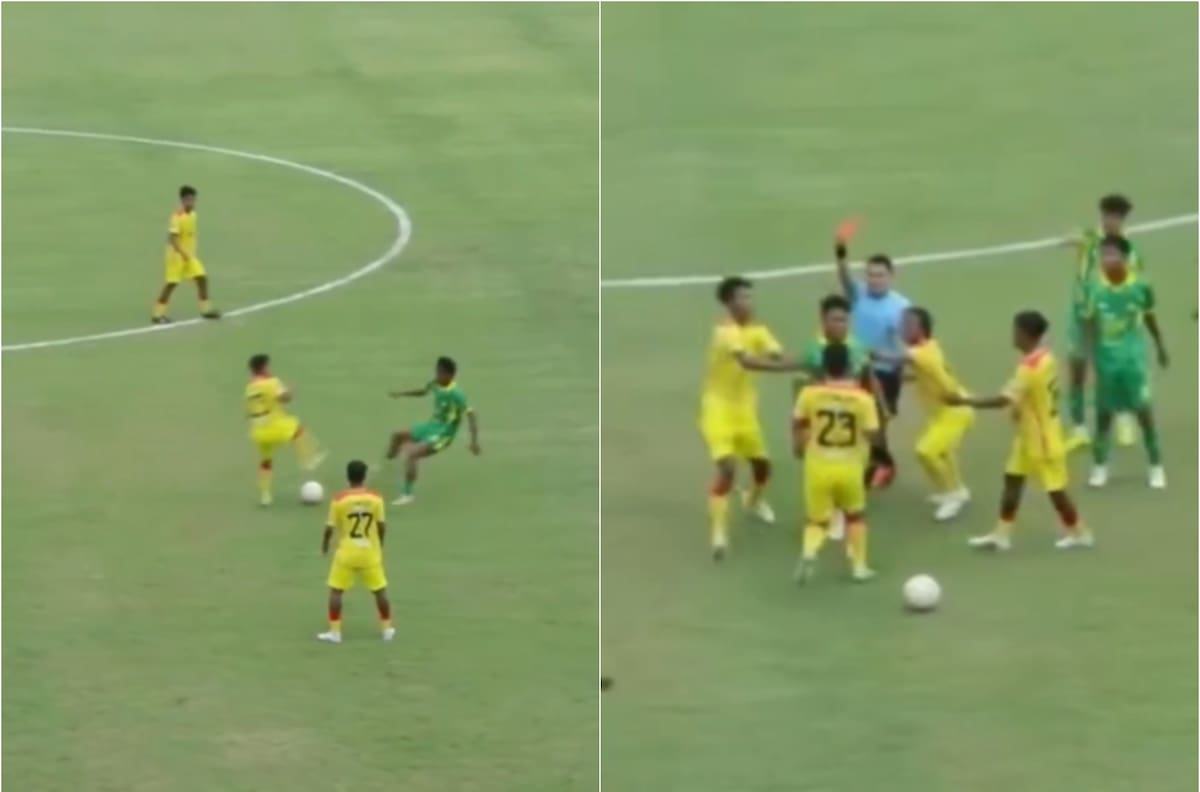 VIDEO | Suspensión de por vida y millonaria multa para el agresor: criminal patada en el fútbol de Indonesia