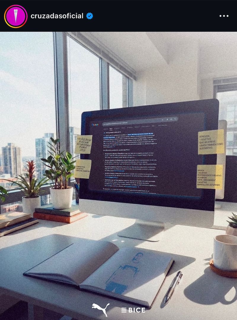 En la pantalla, se aprecia el mensaje, "el lado bueno de la historia".