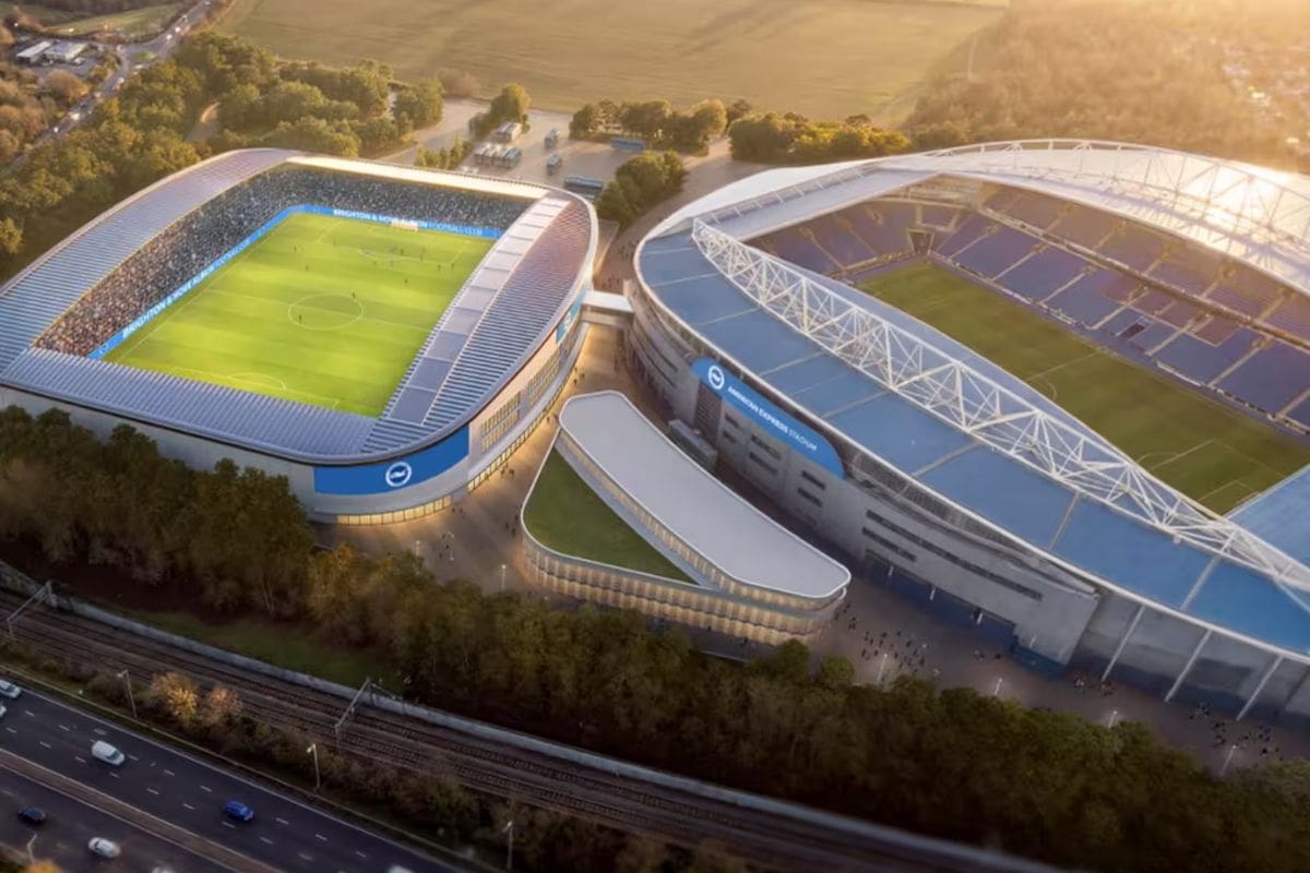 Los planesa del Futuro estadio femenino del Brighton & Hove Albion Football Club van en serio: un estadio solo papra Futfem.