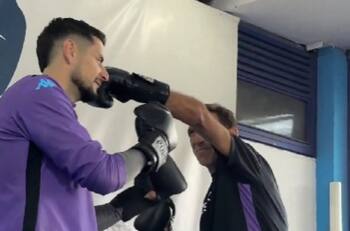 El cómico video que protagonizaron Gabriel Arias y Gustavo Costas tras supuesta polémica en Racing