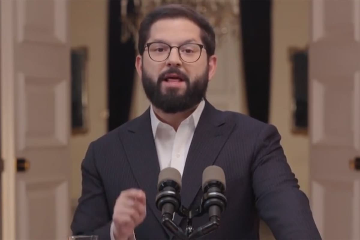 Gabriel Boric se pronunció en cadena nacional.