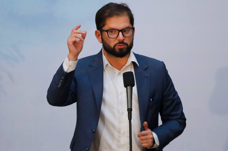 El presidente Gabriel Boric se mostró contrario a las palabras de Pablo Milad.
Dragomir Yankovic/Aton Chile