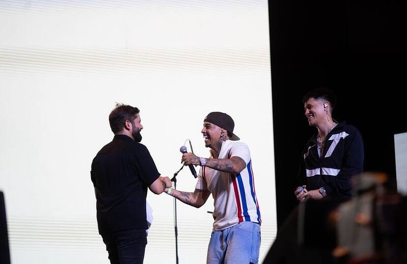 Gabriel Boric presentó a Young Cister en “Juntos Chile se Levanta”.