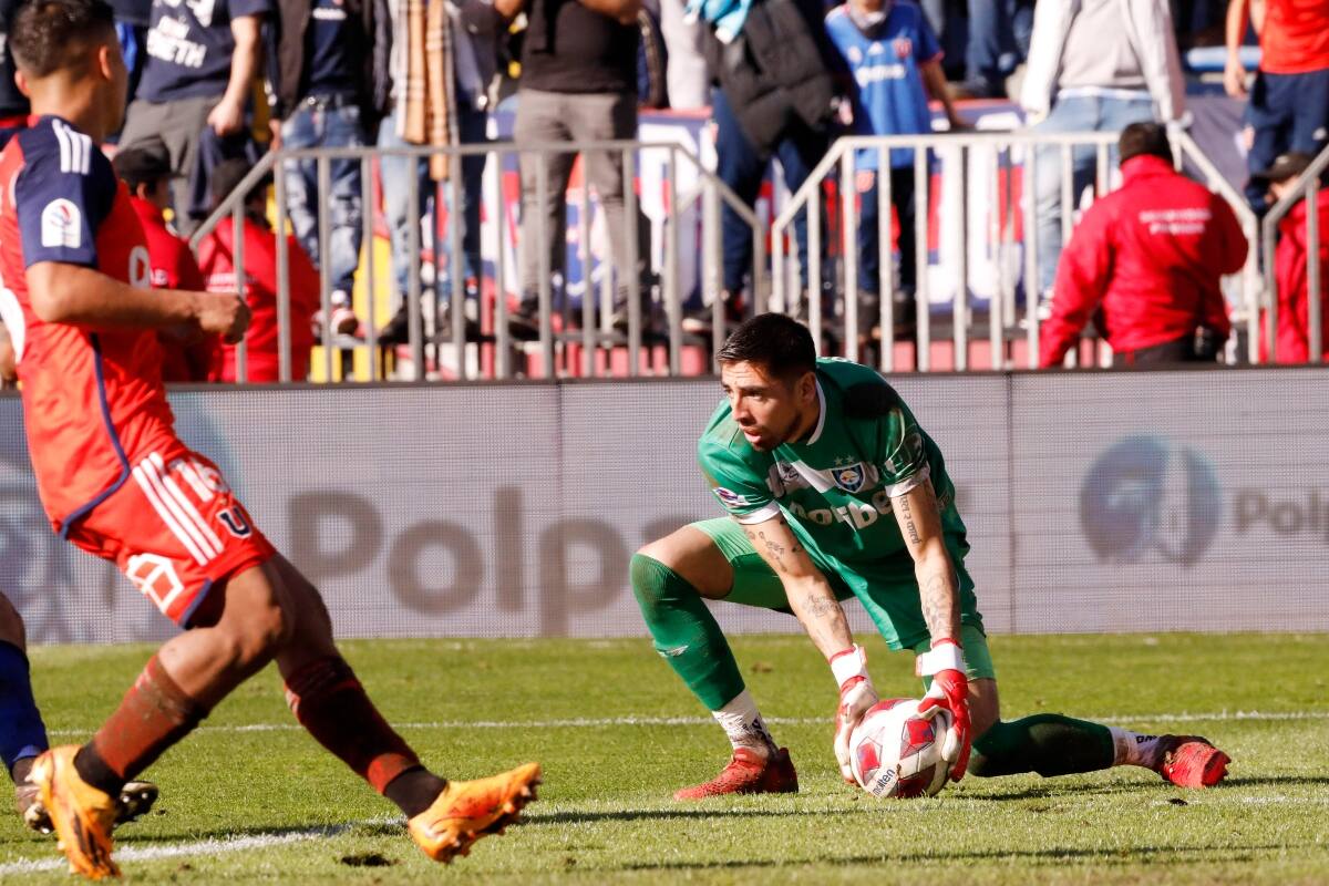en el último partido entre Huachipato y Universidad de Chile.