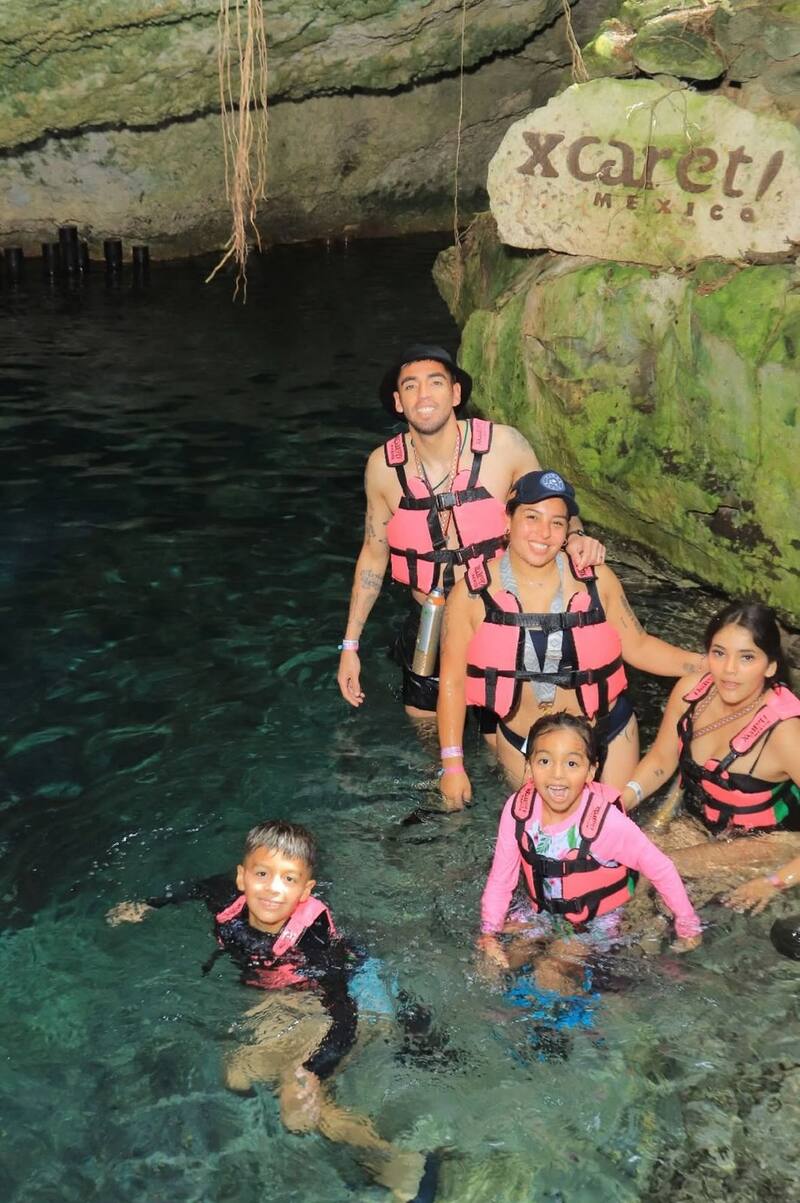 El portero está de vacaciones en la Riviera Maya. Foto: Instagram Gabriel Castellón.