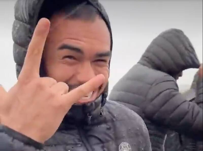 Gabriel Suazo se encontró con un hincha albo en el principal mercado de Toulouse.