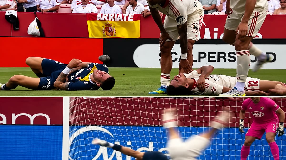 VIDEO | Preocupación total: la escalofriante caída de Gabriel Suazo que hizo temer una grave lesión en Sevilla