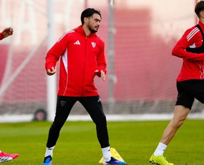 Volvió a los entrenamientos en Sevilla. Foto: Sevilla FC