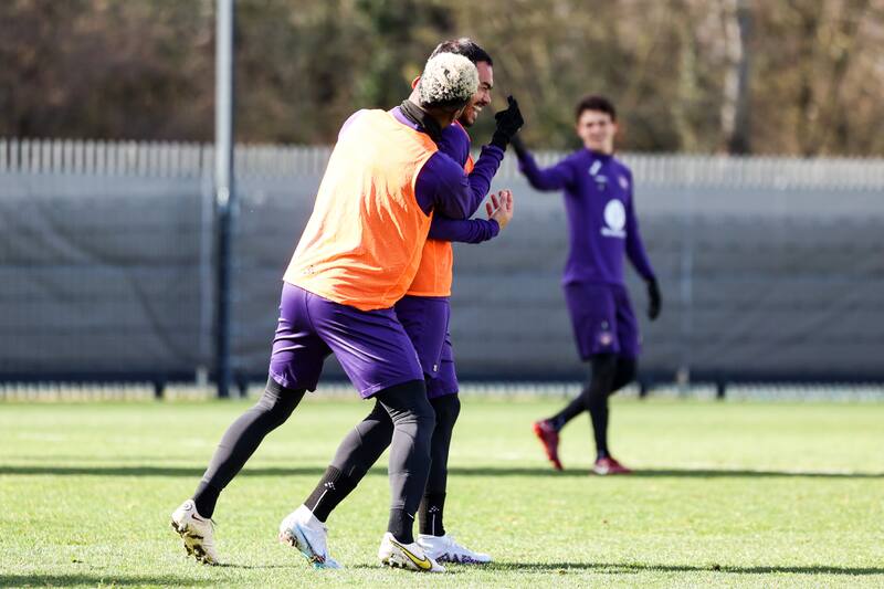 Gabriel Suazo en los entrenamientos de Toulouse. Foto: @ToulouseFC