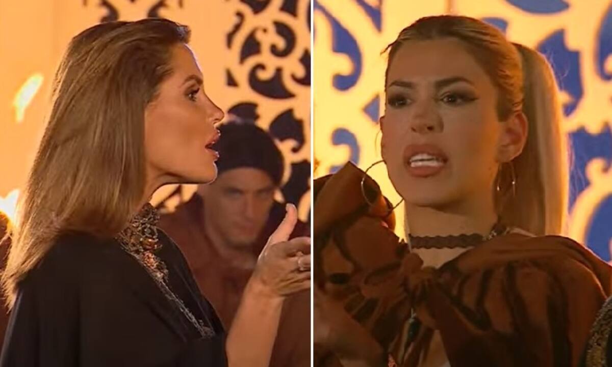 y Oriana Marzoli se enfrentaron en "Ganar o Servir". Pantallazo Canal 13