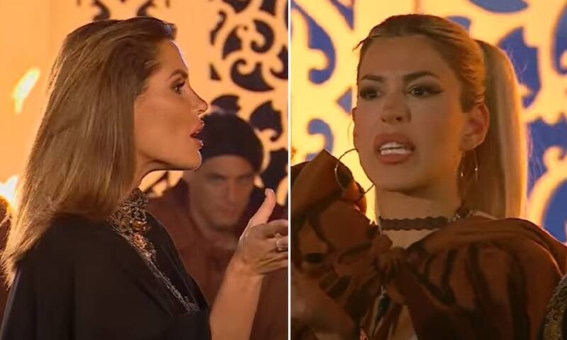 y Oriana Marzoli se enfrentaron en "Ganar o Servir". Pantallazo Canal 13