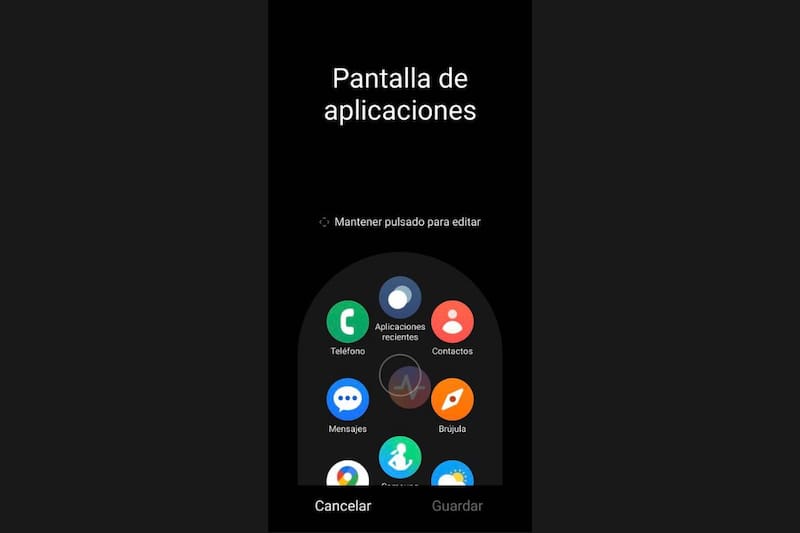 Podrás editar la posición de tus aplicaciones.