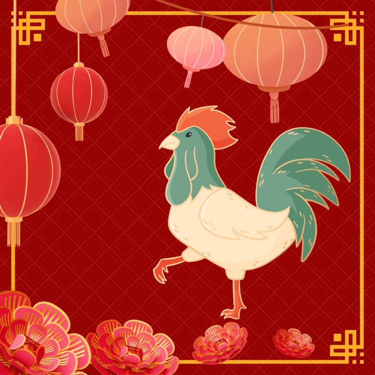 El Gallo es el décimo animal del Horóscopo Chino.