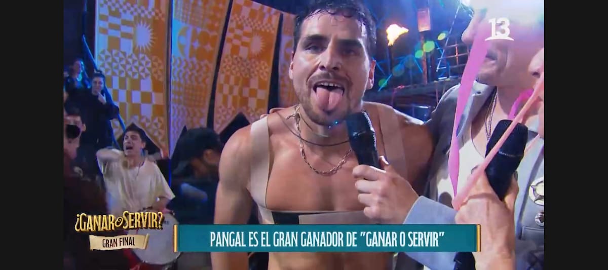 La celebración de Pangal Andrade al triunfar en "Ganar o Servir" no fue vista al completo.