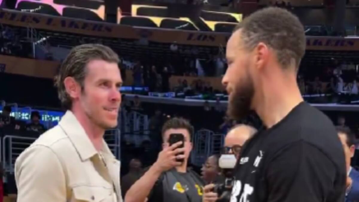 VIDEO | Notable: así fue la cumbre entre Gareth Bale y Stephen Curry en la NBA