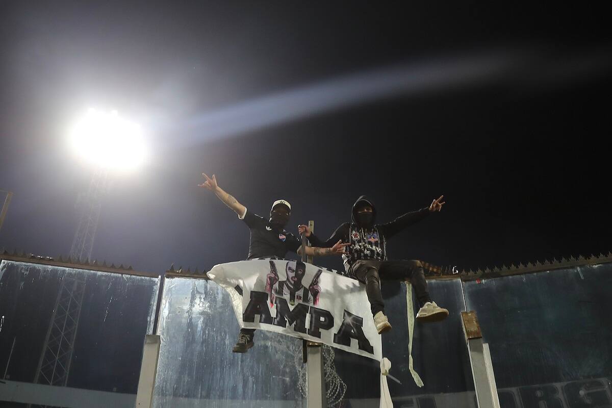 Garra Blanca, hinchas de Colo Colo. Agencia Aton