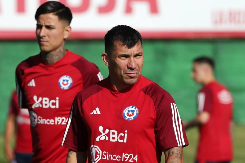 entrenando en La Roja. Foto: Agencia Aton.