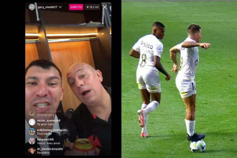 el chileno se burló cruelmente de Yeferson Soteldo tras descenso del Santos.