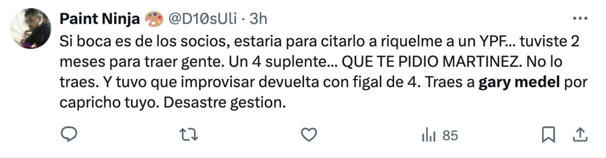 Gary Medel criticado por hinchas de Boca