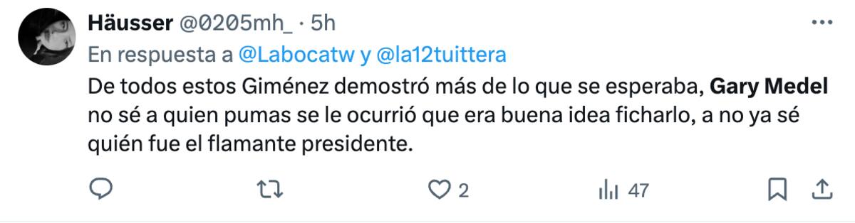 Gary Medel criticado por hinchas de Boca