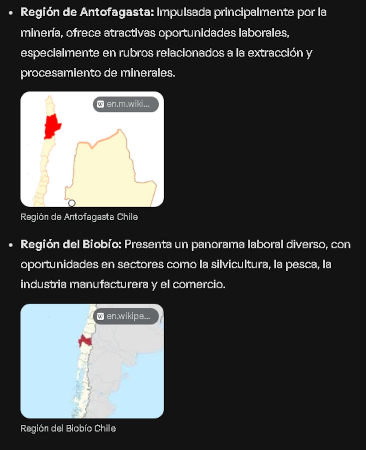 La respuesta de la IA de Google.