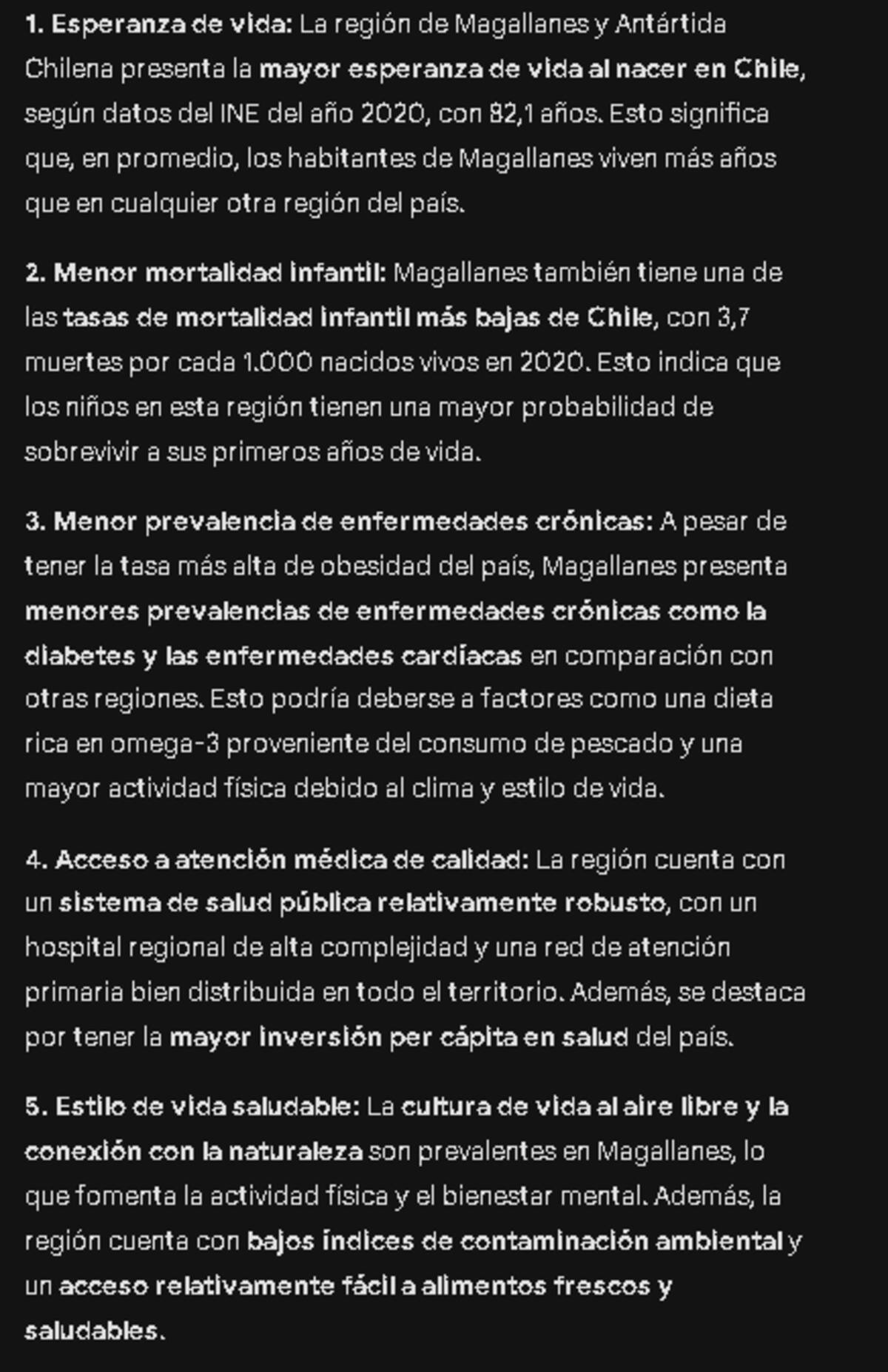 Parte de los argumentos dados por la inteligencia artificial.